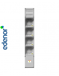 Genrod 07704011-01 Edesur_________ G. Medidores  4 Monofasico S/term S/disy (285x1800x195) Cable 6mm Gabinete 2